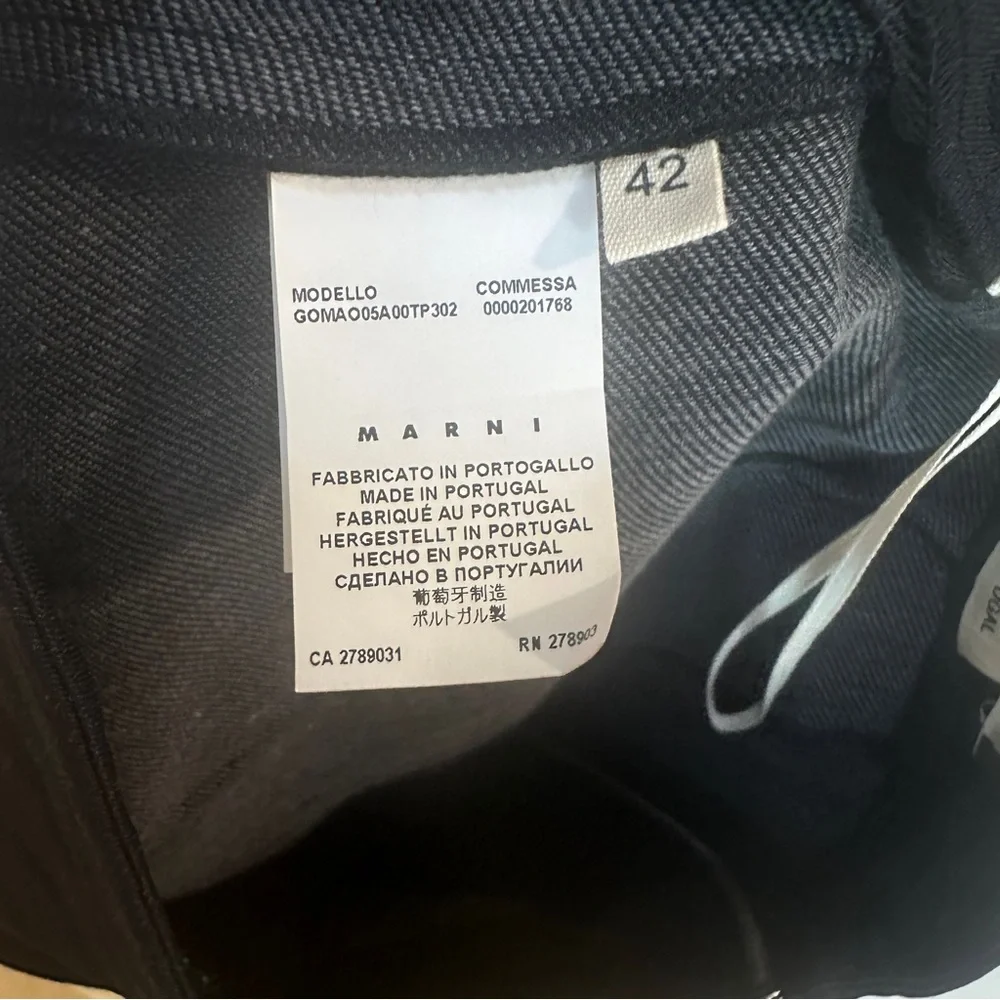 Marni black pleated